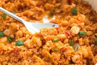 Spanish Cauliflower Rice with Shrimp — Quick Low-Carb Recipe