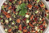Wild Rice Salad with Cranberries & Pecans — Chilled Side Dish