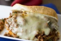 Cheesy Mexican Sloppy Joes Recipe with Spicy Beef Filling