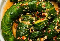 Chili Garlic Asian Cucumber Salad Recipe
