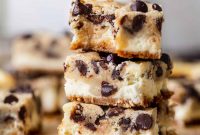 Cookie Dough Cheesecake Bars Recipe — No-Bake Dessert Bars