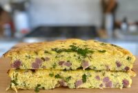 Ham and Cheese Frittata Recipe With Crispy Edges