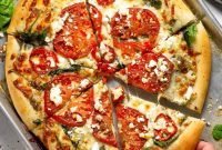 Spinach and Feta Tomato Pizza Recipe for Fresh Flavor