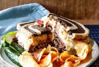 Smashed Reuben Burger: Corned Beef, Sauerkraut & Melty Swiss