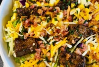Blackstone Grilled Chopped Steak Salad Recipe