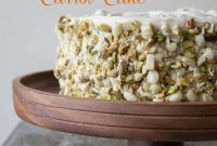 Pistachio and Macadamia Carrot Cake with Cream Cheese Frosting