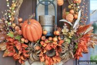DIY Pumpkin Wreath with Burlap and Cozy Fall Spice Colors