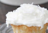 Moist Coconut Cupcakes with Creamy Coconut Frosting