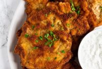 Crispy Pork Schnitzel Recipe with Lemon Butter Sauce