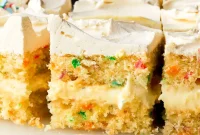 Party-Size Vanilla Birthday Sheet Cake Recipe