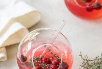 Cranberry and Thyme Gin & Tonic Recipe for Holiday Cocktails