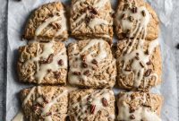 Maple-Pecan Scones with Warm Spices and Sweet Glaze