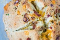 Savory Bacon, Cheddar and Chive Soda Bread