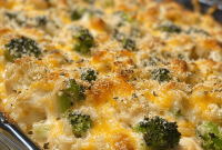 Cheesy Chicken, Broccoli, and Rice Casserole Recipe