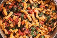 Vegan Pasta Puttanesca Recipe: Tangy Tomato & Olive Pasta