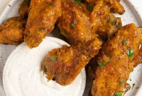 Mango Habanero Chicken Wings with Sticky Glaze