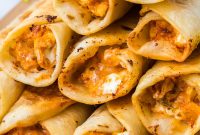Crispy Chicken Taquitos with Tangy Salsa Recipe