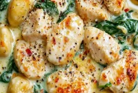 Creamy Spinach Chicken Gnocchi: Comforting One-Pot Dinner