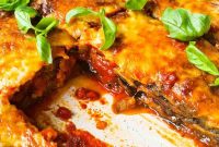 Classic Eggplant Parmigiana Recipe with Crispy Cheese Layers