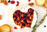 Baked Brie with Cranberries & Toasted Walnuts Recipe