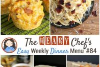 Weekly Dinner Menu 84: Delicious Bacon Recipes for the Week