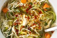 Slow Cooker Chicken Zoodle Soup Recipe for Comforting Weeknight Meals