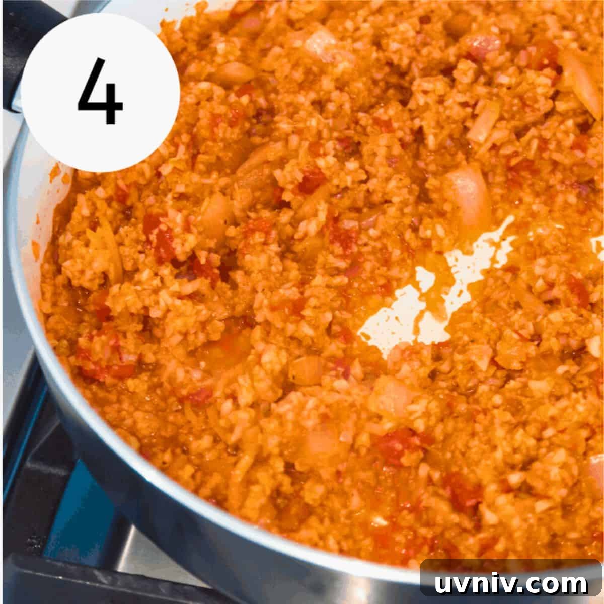 Spanish Cauliflower Rice with Shrimp — Quick Low-Carb Recipe 7 img 10075 6