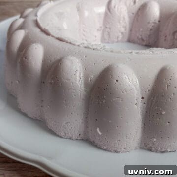 Dreamsicle grape jello salad in a mold