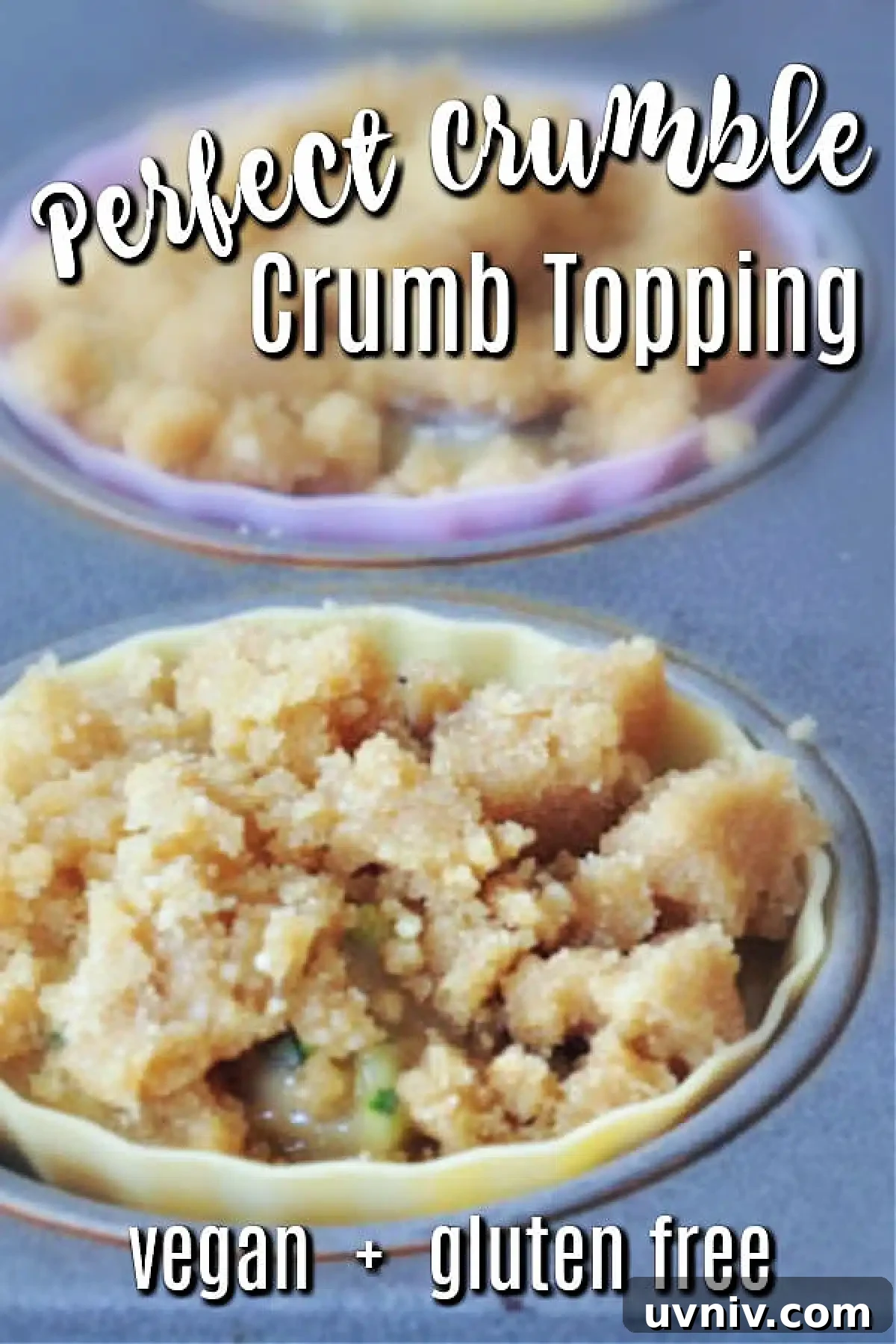 Cherry Zucchini Crumb Muffins @spabettie #glutenfree #vegan How to make perfect gluten free crumb topping: crumble on top of unbaked muffins.