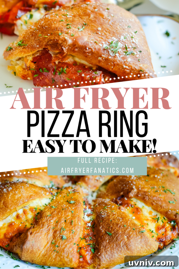 Crispy Air Fryer Pizza Ring Recipe for Quick Weeknight Meals 9 air fryer pizza ring