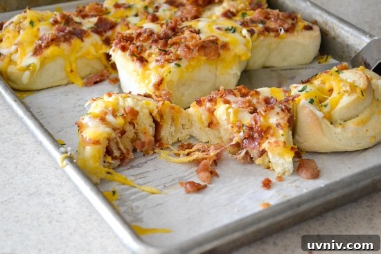 Cheesy Bacon Garlic Pinwheels Recipe — Crowd-Pleasing Appetizer 3 Bacon Cheddar recipe, Cheesy Roll recipe