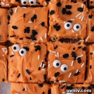 Halloween sugar cookie bars