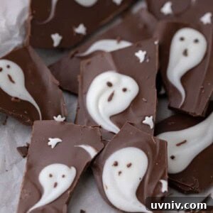 Halloween 3 Ingredient Ghost Bark recipe