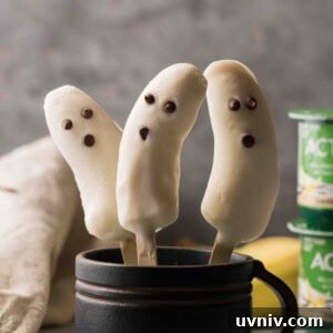 Boonanas - A Frozen Banana Ghost Halloween treat
