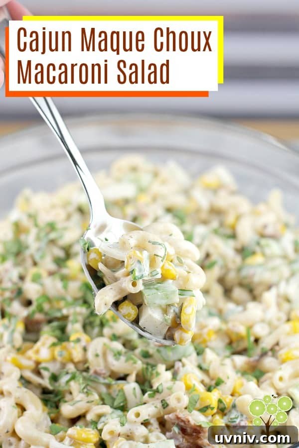Cajun Maque Choux Macaroni Salad