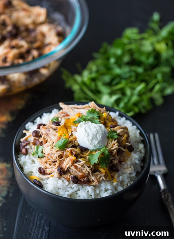 Slow Cooker Salsa Chicken Rice Bowls for Simple Weeknight Meals 4 Slow Cooker Salsa Chicken Rice Bowls