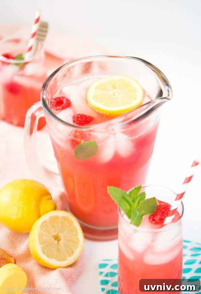 Refreshing Homemade Raspberry Lemonade Recipe for Summer 3 Add pureed raspberries to lemonade for a colorful and refreshing summer drink! Find the recipe for Homemade Raspberry Lemonade at Design Eat Repeat.