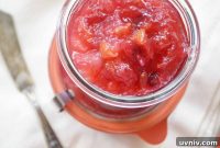 Cranberry and Pear Ginger Preserves Recipe for Holiday Jars