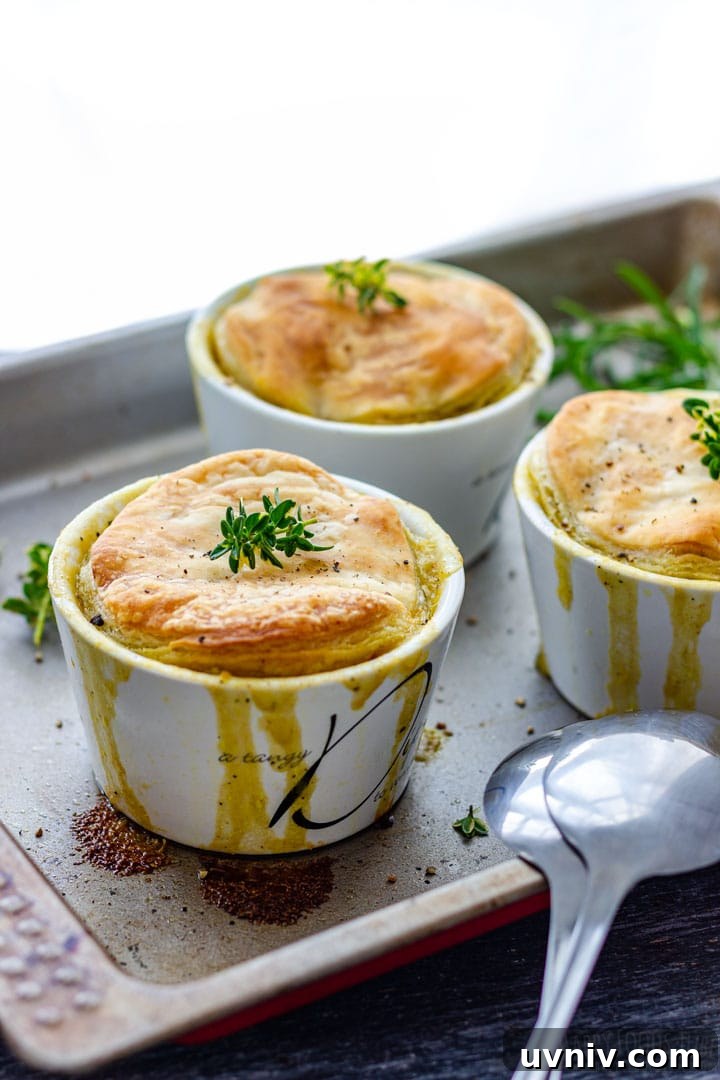 Mini Turkey Pot Pies for One: Comforting Individual Servings 4 Leftover turkey pot pies