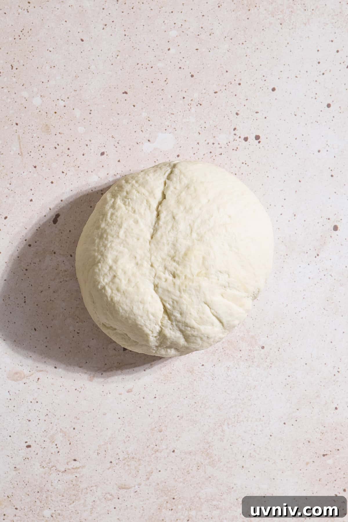 Smooth dough after kneading.