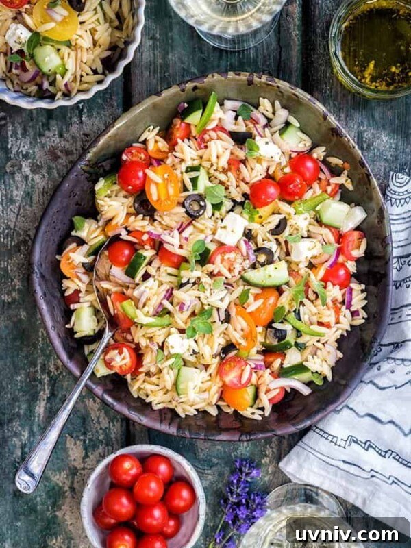 Grilled Corn and Avocado Salad with Lime Cilantro Dressing 10 Greek orzo pasta salad with tomatoes and feta