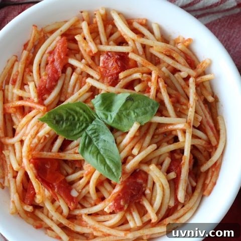 Gluten-Free Burst Cherry Tomato Spaghetti
