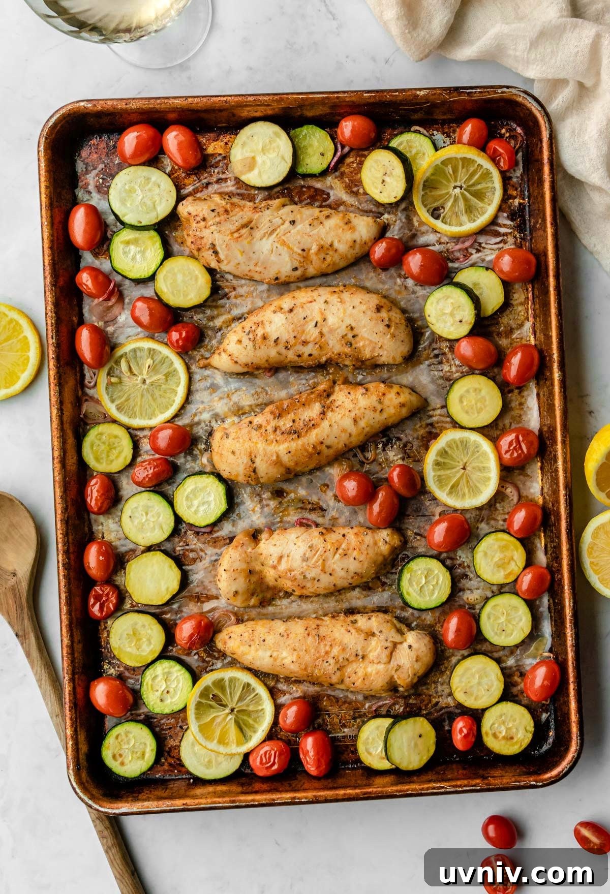31 Delicious Chicken Tenderloin Recipes for Quick Weeknight Meals 17 Lemon Chicken with Tomatoes and Zucchini