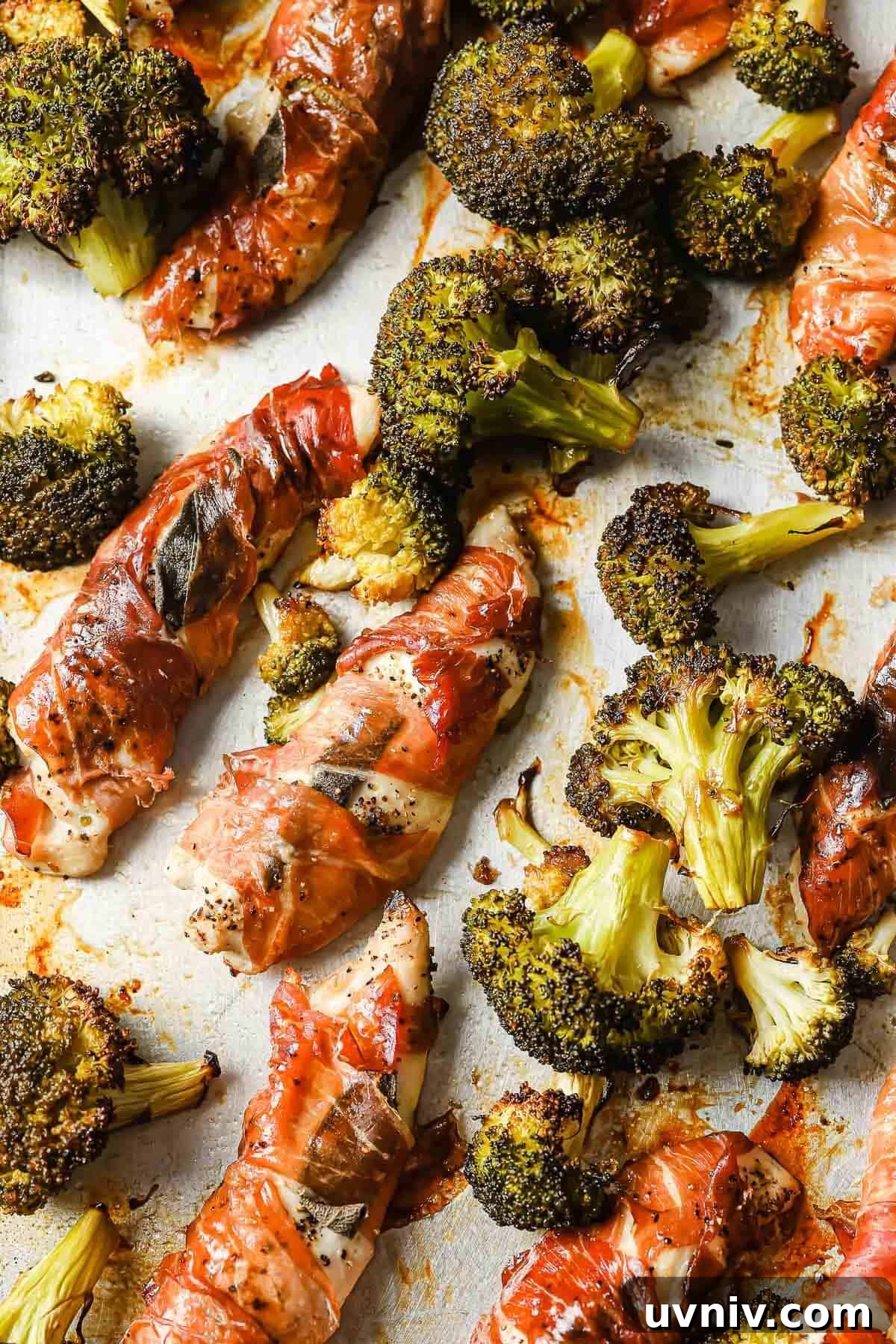 31 Delicious Chicken Tenderloin Recipes for Quick Weeknight Meals 24 Prosciutto Chicken and Broccoli Sheet Pan