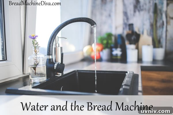 How to Use Water for Perfect Bread in a Bread Machine 2 Water and the Bread Machine