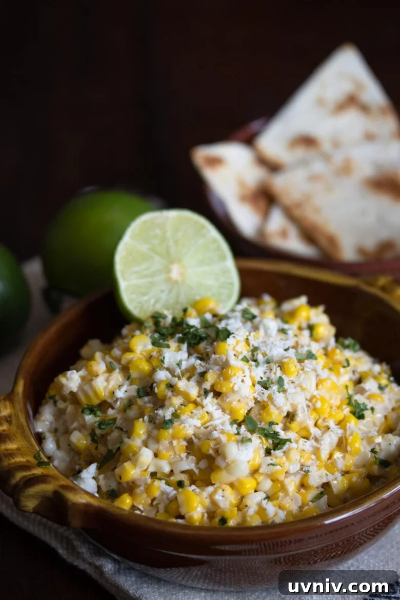 Elote mexican street corn