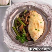 keto cheesy chicken mushroom green bean bake