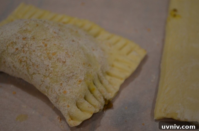 Crispy Beef Samosa Puff Pastries — Savory Indian Snack Recipe 20 fold over