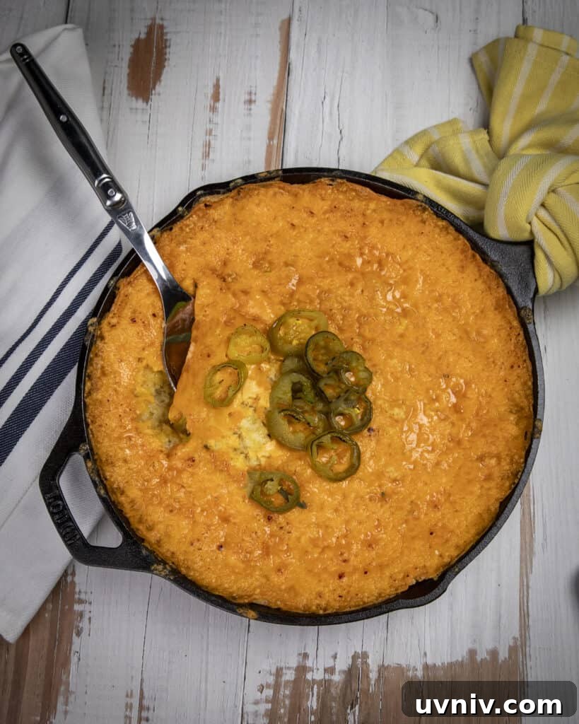 Spicy Jalapeño Cheddar Corn Pudding Recipe 2 img 1801 1