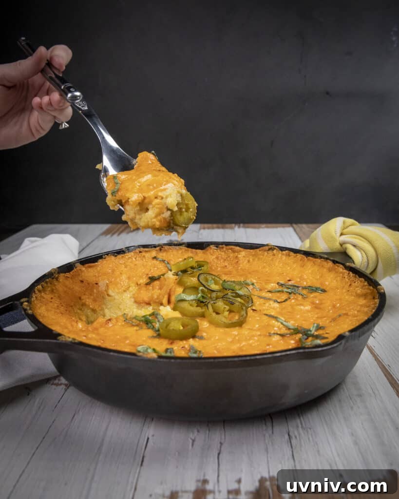 Spicy Jalapeño Cheddar Corn Pudding Recipe 3 img 1801 2